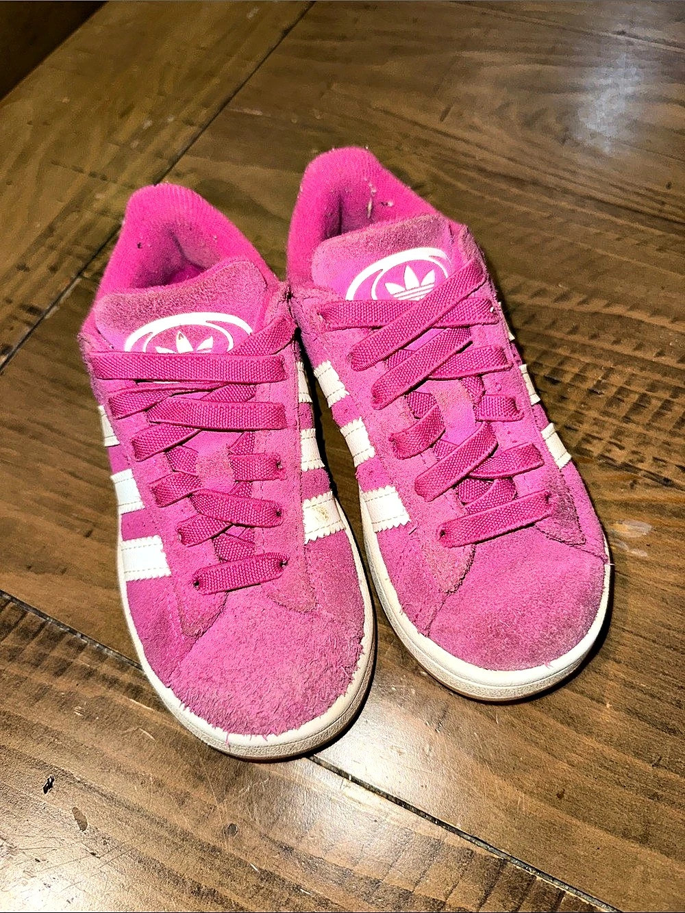 adidas Campus 00s Kids Sneakers Pink & White Girls US 11K